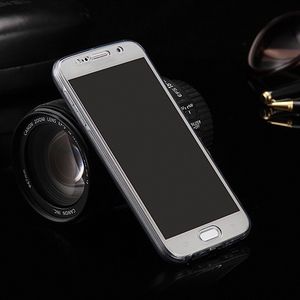 Crystal Case Hlle fr Samsung Galaxy A3 2017 Grau Rahmen Full Body