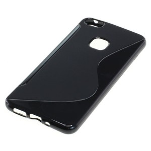 Handy Hlle TPU S-Line Schutz Case Bumper Schale fr Huawei P10 Lite Schwarz
