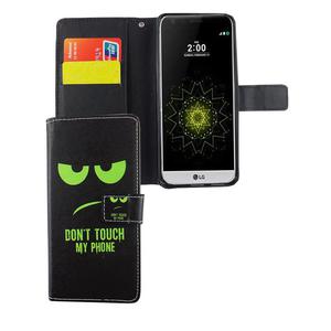 Handyh�lle Tasche f�r Handy LG G6 Dont Touch My Phone Gr�n