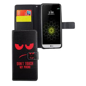 Handyh�lle Tasche f�r Handy LG G6 Dont Touch My Phone Rot