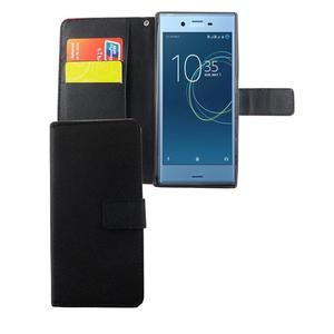 Handyh�lle Tasche f�r Handy Sony Xperia XZs Schwarz