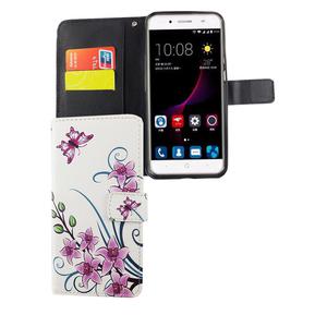 Handyhlle Tasche fr Handy ZTE Blade A2 Plus Lotusblume
