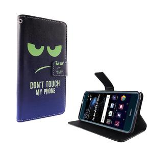 Dont Touch My Phone Handyhlle Huawei P10 Lite Klapphlle Wallet Case