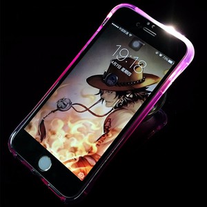 Handy Hlle LED Licht bei Anruf fr Handy Samsung Galaxy A3 2017 Violett