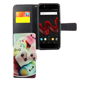 Handyhlle Tasche fr Handy Wiko Wim Lite Schriftzug Marshmallows