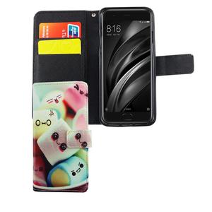 Handyh�lle Tasche f�r Handy Xiaomi Mi 6 Schriftzug Marshmallows