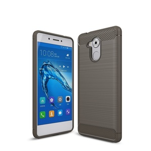 Huawei Enjoy 6s TPU Case Carbon Fiber Optik Brushed Schutz H�lle Grau