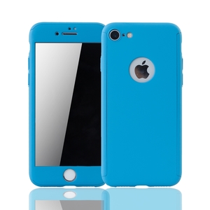 Handyh�lle Schutzh�lle f�r Apple iPhone 6 / 6s Plus Full Case Cover Displayschutz 360 Blau