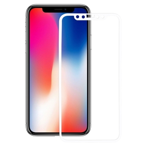 Apple iPhone X 3D Panzer Glas Folie Display 9H Schutzfolie H�llen Case Wei�