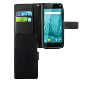Handyh�lle Tasche f�r Wiko Lenny 4 Schwarz