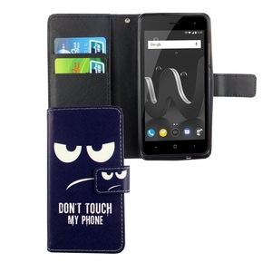 Handyh�lle Tasche f�r Wiko Jerry 2 Dont Touch my Phone