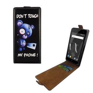 Handyh�lle Tasche Flip f�r Wiko Jerry 2 B�r mit Beil