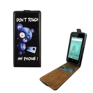 Handyh�lle Tasche Flip f�r Wiko Sunny 2 B�r mit Beil