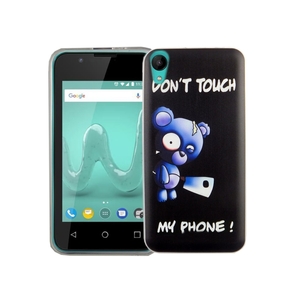 Handy H�lle f�r Wiko Sunny 2 B�r mit Beil Smartphone Cover Bumper Schale Etuis