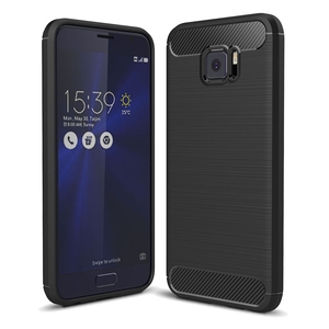 Asus Zenfone V V520KL TPU Case Carbon Fiber Optik Brushed Schutz H�lle Schwarz