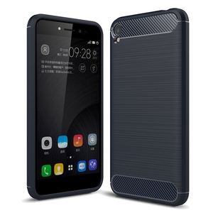 Asus Zenfone Live ZB501KL TPU Case Carbon Fiber Optik Brushed Schutz H�lle Blau