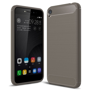 Asus Zenfone Live ZB501KL TPU Case Carbon Fiber Optik Brushed Schutz Hlle Grau