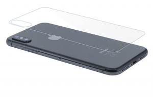 Apple iPhone X Panzer Schutz Glas Rckseite Back Hinten Schutzglas Echtglas Transparent