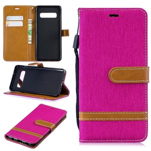 Samsung Galaxy S10 Handy Hlle Schutz-Tasche Case Cover Kartenfach Etui Wallet Pink
