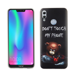 Huawei P Smart 2019 K�nig Design Handy H�lle Schutz-Case Cover Bumper Dont Touch My Phone B�r