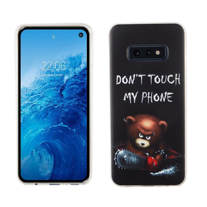 Samsung Galaxy S10e Knig Design Handy Hlle Schutz-Case Cover Bumper Dont Touch My Phone Br