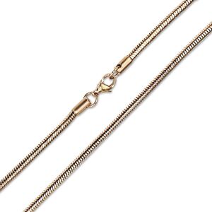Schlangenkette 0,9mm Edelstahlkette Halskette Rose Gold 30 cm