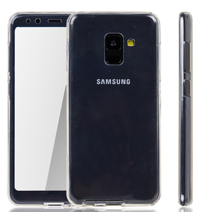 Samsung Galaxy A6 2018 H�lle Case 360 Handy Schutz Tasche Cover Full TPU Etui Transparent