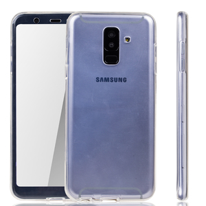 Samsung Galaxy A6 Plus 2018 Hlle Case 360 Handy Schutz Tasche Cover Full TPU Etui Transparent