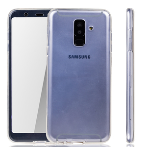 Samsung Galaxy A6 Plus 2018 H�lle Case 360 Handy Schutz Tasche Cover Full TPU Etui Transparent