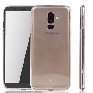 Samsung Galaxy J8 2018 Hlle Case 360 Handy Schutz Tasche Cover Full TPU Etui Transparent