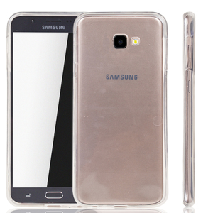 Samsung Galaxy J4 Plus H�lle Case 360 Handy Schutz Tasche Cover Full TPU Etui Transparent