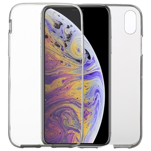Apple iPhone XS Max H�lle Case 360 Handy Schutz Tasche Cover Full TPU Etui Transparent
