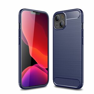 Apple iPhone 13 mini TPU Case Carbon Fiber Optik Brushed Schutz H�lle Blau