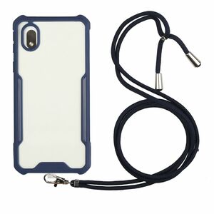 Handykette f�r Samsung Galaxy A01 Core H�lle Cover mit Band zum umh�ngen Kordel Blau