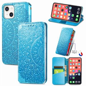 Apple iPhone 13 mini Handyh�lle Schutztasche Case Cover Klapptasche Blau