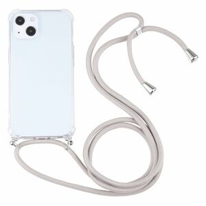 Apple iPhone 13 mini Handykette Cover Hlle mit Band zum umhngen Kordel Grau