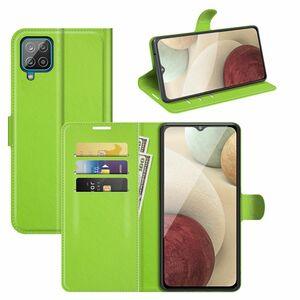 Samsung Galaxy A22 4G Handyh�lle Schutztasche Wallet Cover 360 Case Etuis Gr�n