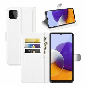 Samsung Galaxy A22 5G Handyh�lle Schutztasche Wallet Cover 360 Case Etuis Wei�