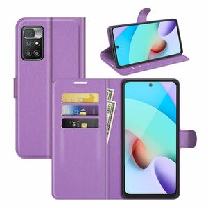Xiaomi Redmi 10 Handyh�lle Schutztasche Wallet Cover 360 Case Etuis Violett