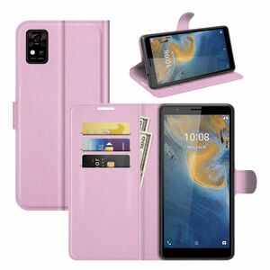 ZTE Blade A31 Handyh�lle Schutztasche Wallet Cover 360 Case Etuis Rosa