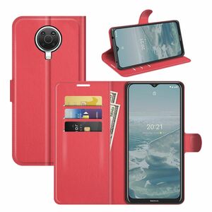 Nokia G10 / G20 Handyh�lle Schutztasche Wallet Cover 360 Case Etuis Rot