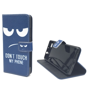 Dont Touch My Phone Handyh�lle Huawei P8 Lite Klapph�lle Wallet Case