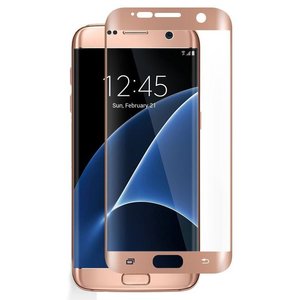 Samsung Galaxy S7 Edge 3D Panzer Glas Folie Display 9H Schutzfolie Hllen Case Pink