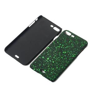 Handy H�lle Schutz Case Bumper Schale f�r Apple iPhone 8 Plus 3D Sterne Gr�n