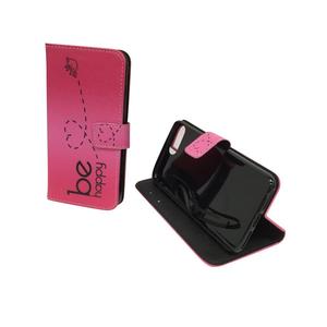 Handyh�lle Tasche f�r Handy Apple iPhone 8 Plus Be Happy Pink