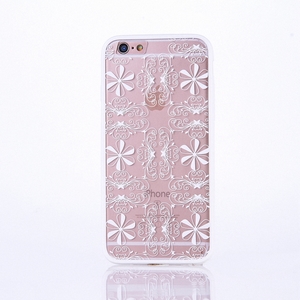 Handy H�lle Mandala f�r Apple iPhone 8 Plus Design Case Schutzh�lle Motiv Ornamente Cover Tasche Bumper Wei�