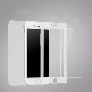 Apple iPhone 8 Plus Handy Hlle Schutz-Case Cover Panzer Schutz Glas Hellblau