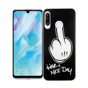 Huawei P30 lite New Edition Knig Design Handy Hlle Schutz-Case Cover Bumper Have a nice day