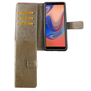 Huawei P30 lite New Edition Handy Hlle Schutz-Tasche Cover Flip-Case Kartenfach Grau