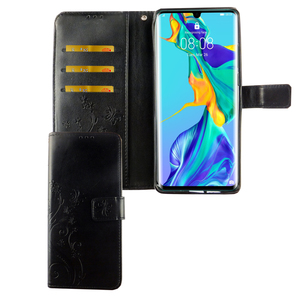 Huawei P30 Pro New Editition Handy Hlle Schutz-Tasche Cover Flip-Case Kartenfach Schwarz